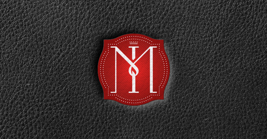 MAESTRI ITALIANI LOGO RED LEATHER